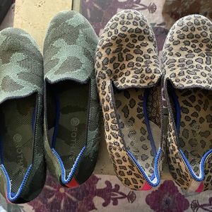 Kids rothy size 4 camo and leopard